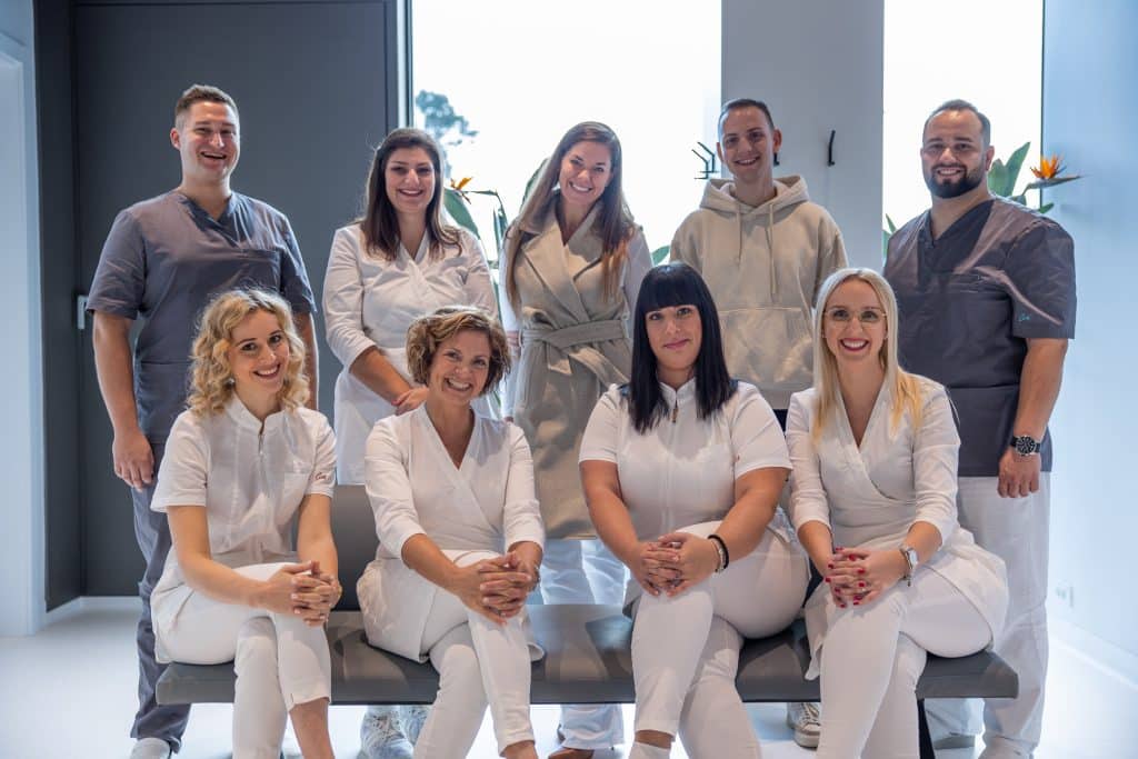 The OrthoDental team in the dental clinic waiting room