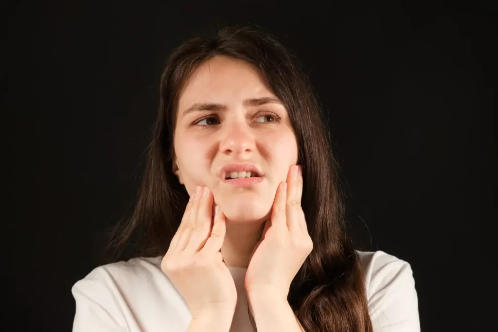A patient with pain in the temporomandibular (jaw) joint