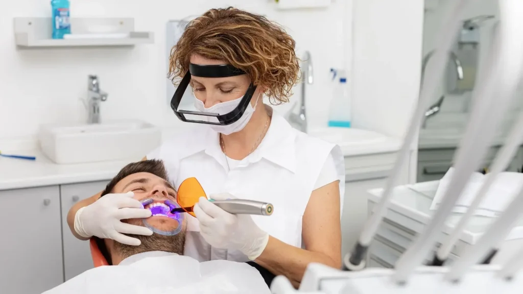 OrthoDental clinician discussing a treatment plan and price